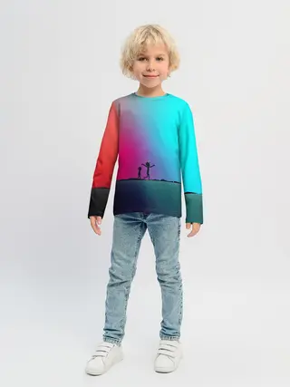 Детский лонгслив / Open World