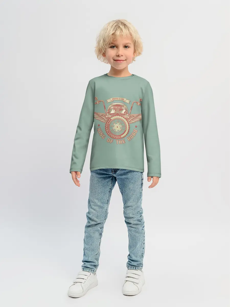 Детский лонгслив / Король дороги