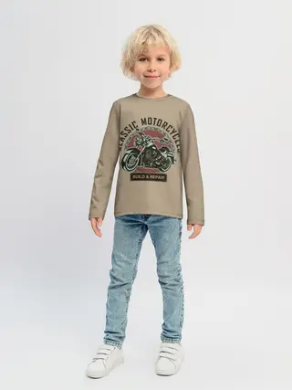 Детский лонгслив / Классические мотоцклы