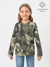 Детский лонгслив / Камуфляж из матрёшек