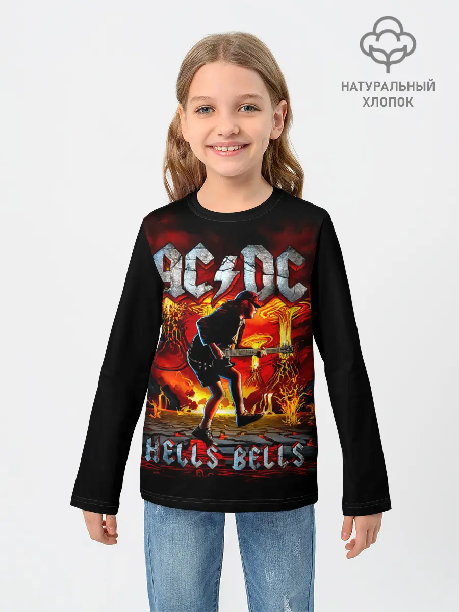 Детский лонгслив / AC/DC HELLS BELLS