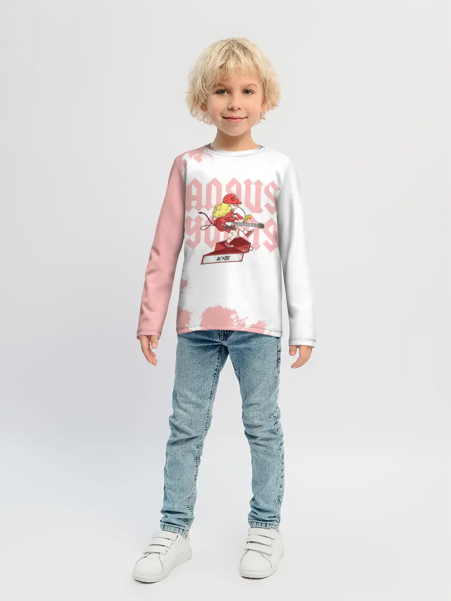 Детский лонгслив / Angus Young AC/DC