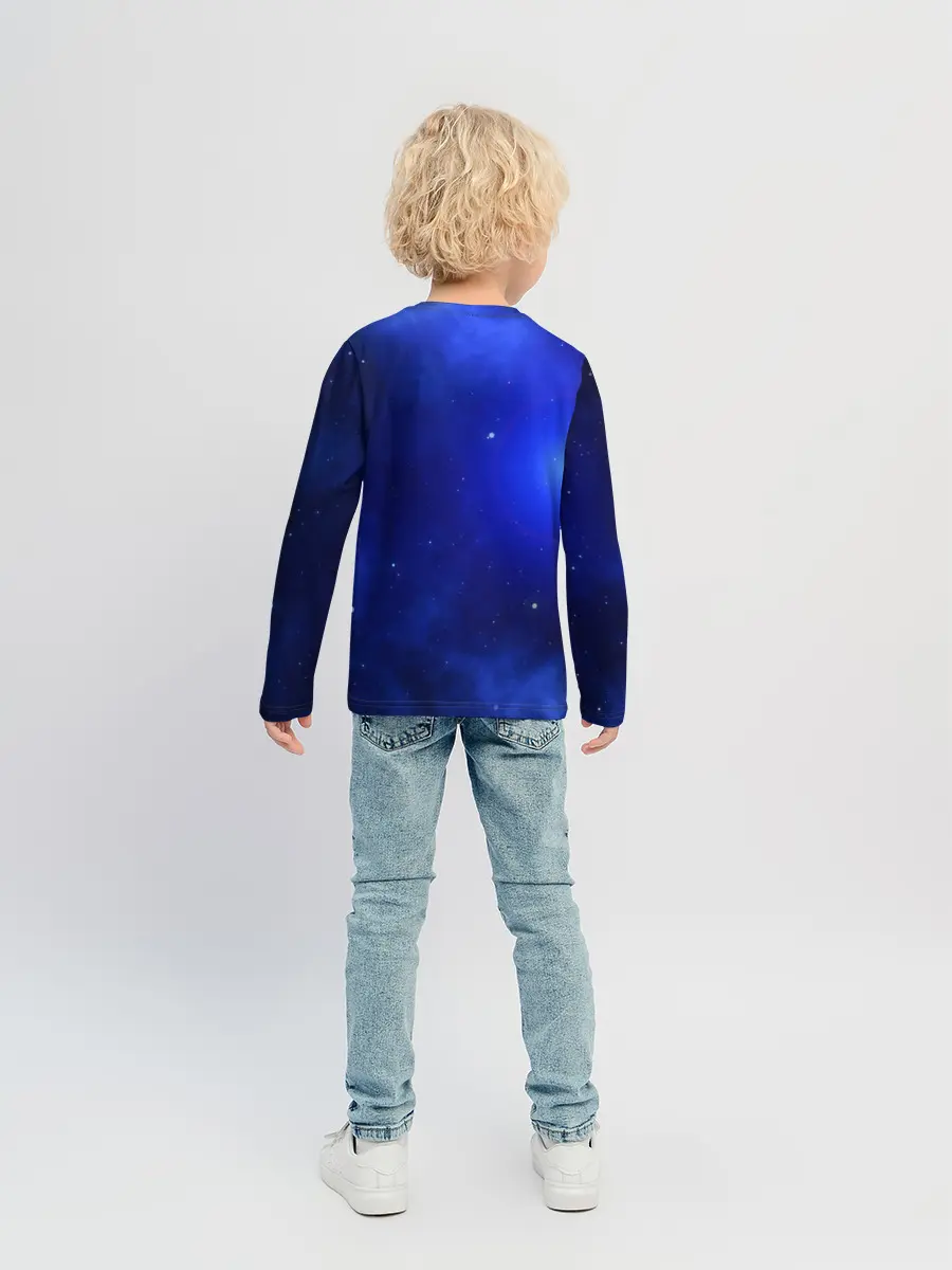 Детский лонгслив / Космический тигр