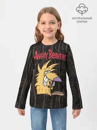 Детский лонгслив / Крутые Бобры