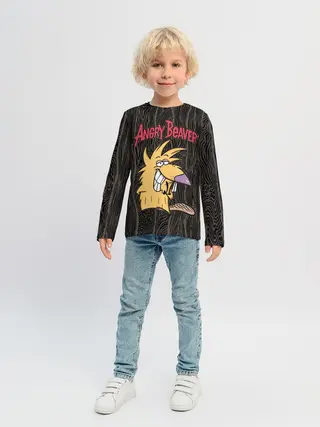 Детский лонгслив / Крутые Бобры