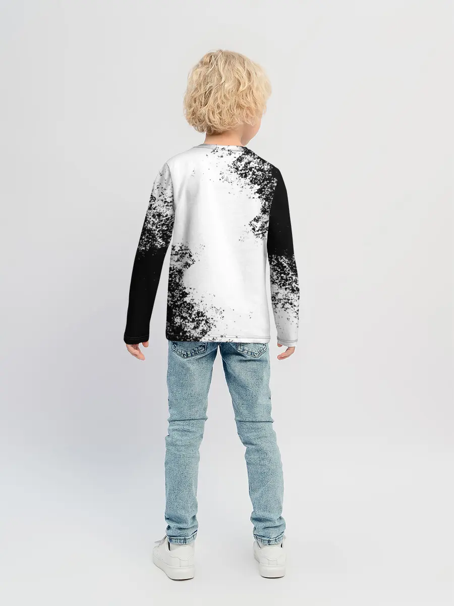 Детский лонгслив / BMW | БМВ РАЗРЕЗАННОЕ ЛОГО