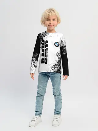 Детский лонгслив / BMW | БМВ РАЗРЕЗАННОЕ ЛОГО