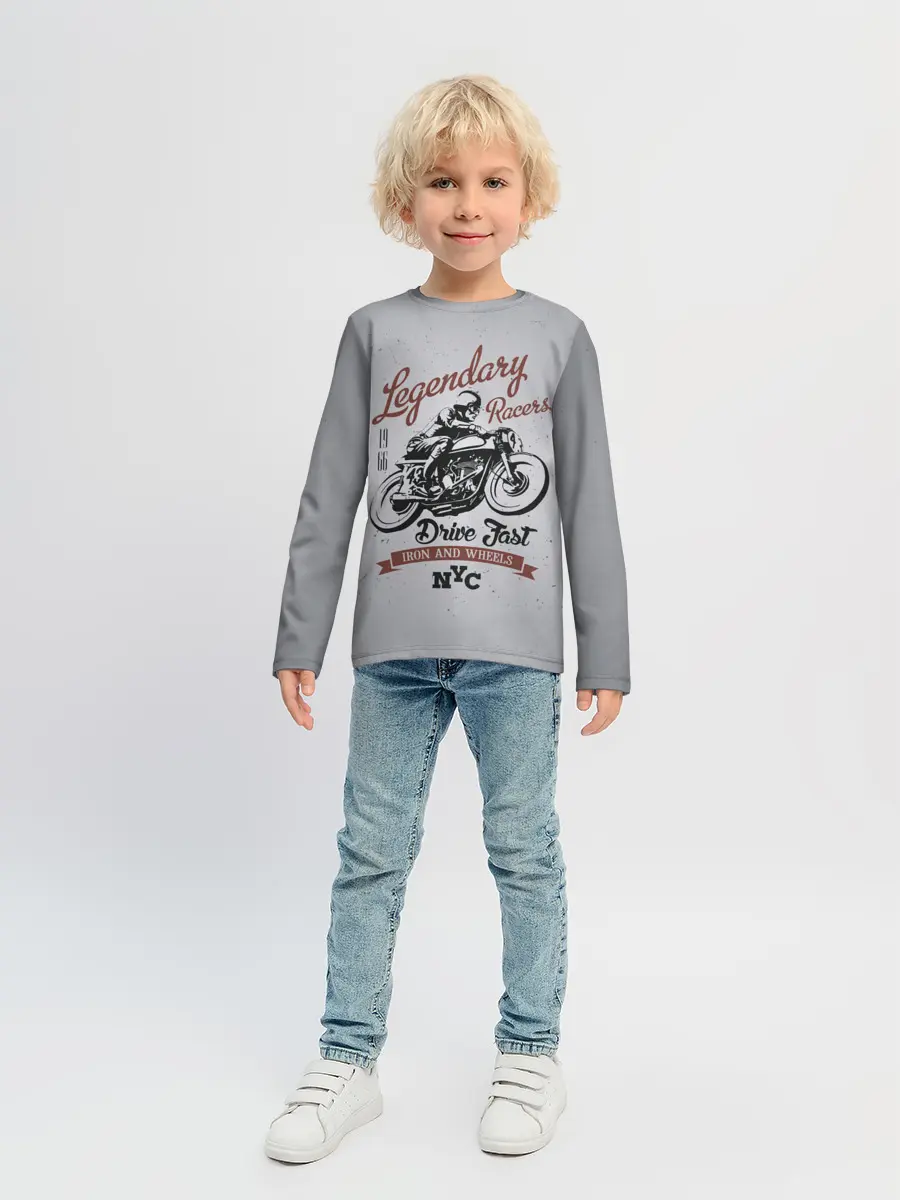 Детский лонгслив / Легендарный гонщик
