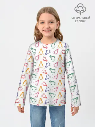 Детский лонгслив / Linux Ядро Пингвин