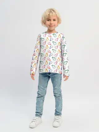 Детский лонгслив / Linux Ядро Пингвин