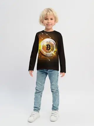 Детский лонгслив / КРИПТОВАЛЮТА БИТКОИН