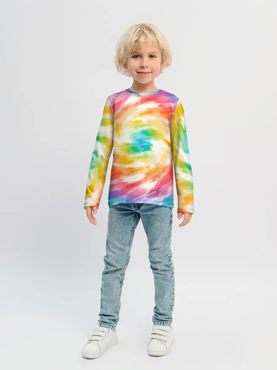 Детский лонгслив / РАДУЖНЫЙ УРАГАН | HURRICANE
