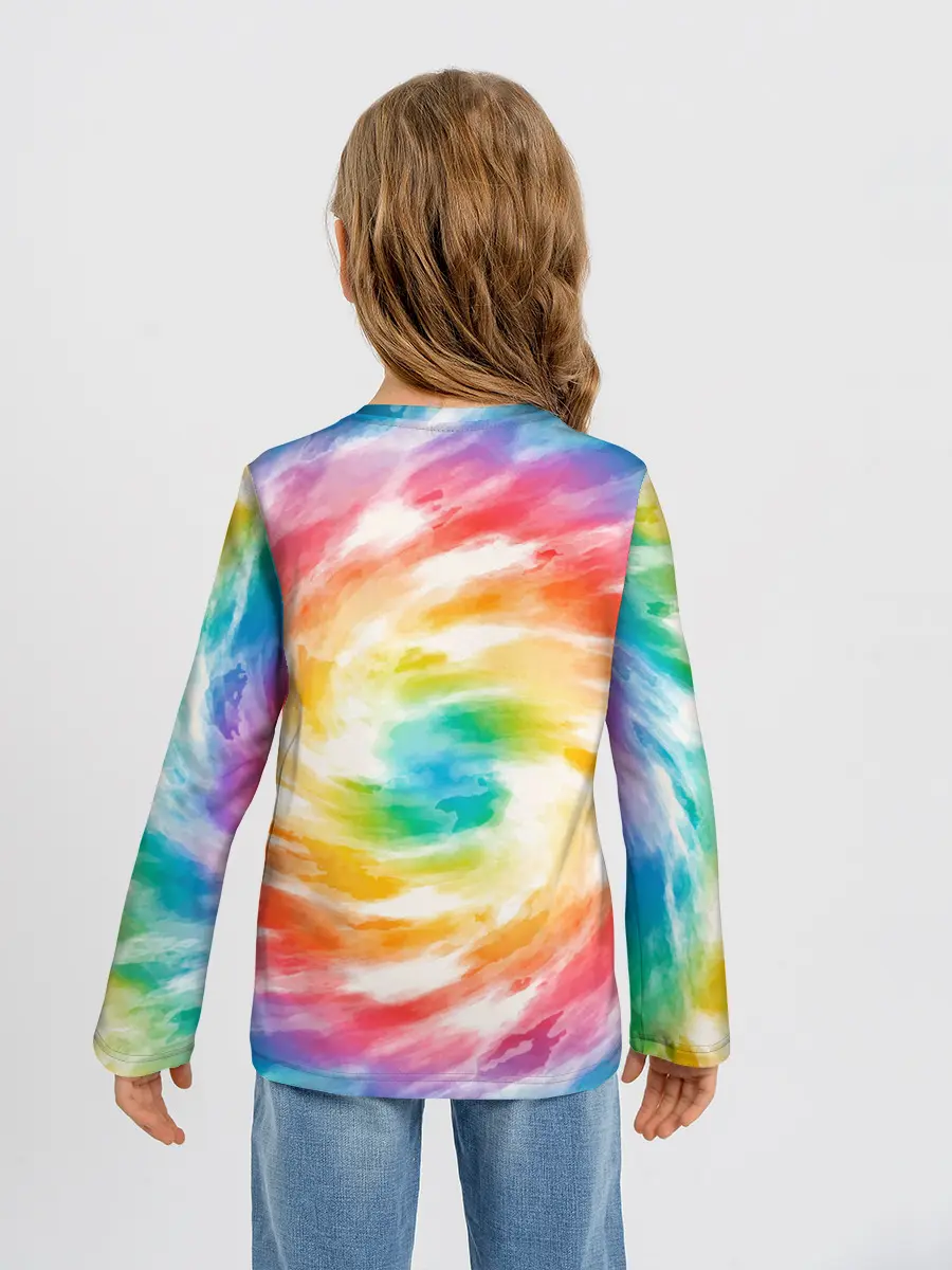 Детский лонгслив / РАДУЖНЫЙ УРАГАН | HURRICANE