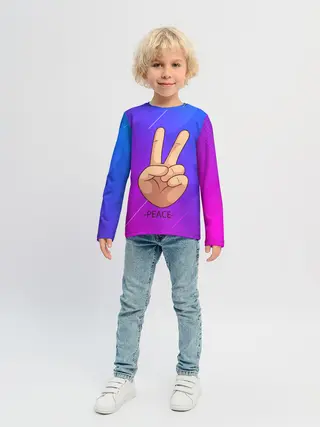 Детский лонгслив / ВСЕМ МИР | PEACE