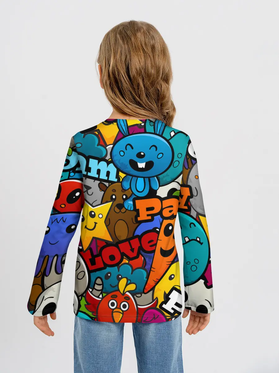 Детский лонгслив / LOVE | PEACE | PARTY