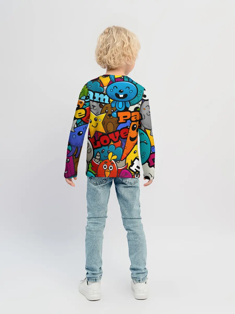 Детский лонгслив / LOVE | PEACE | PARTY