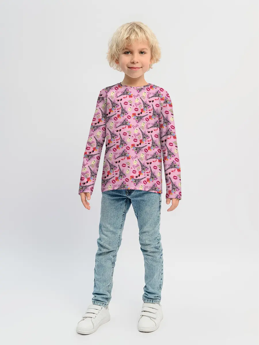 Детский лонгслив / Париж