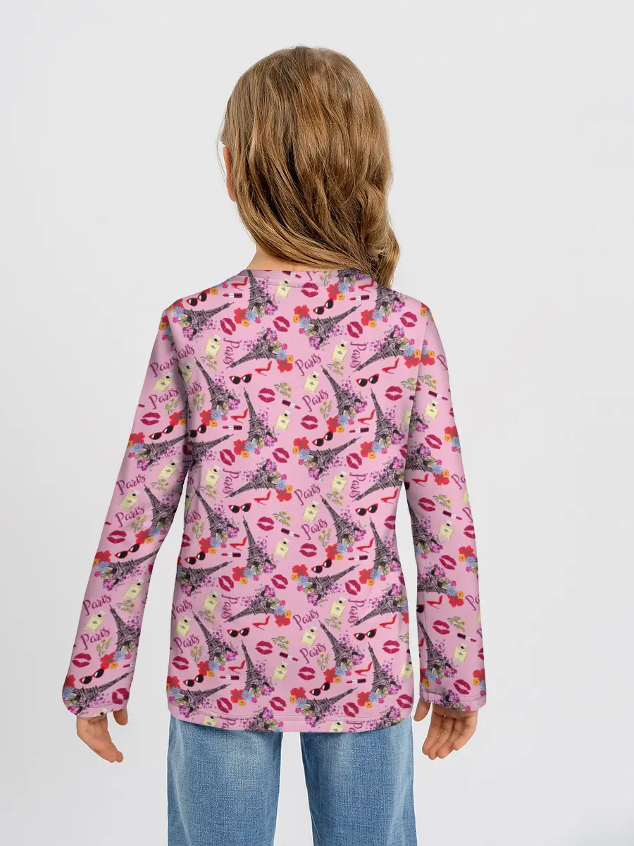 Детский лонгслив / Париж