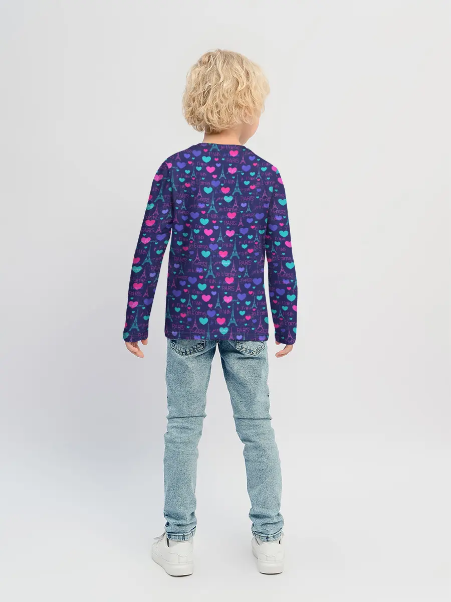 Детский лонгслив / Париж