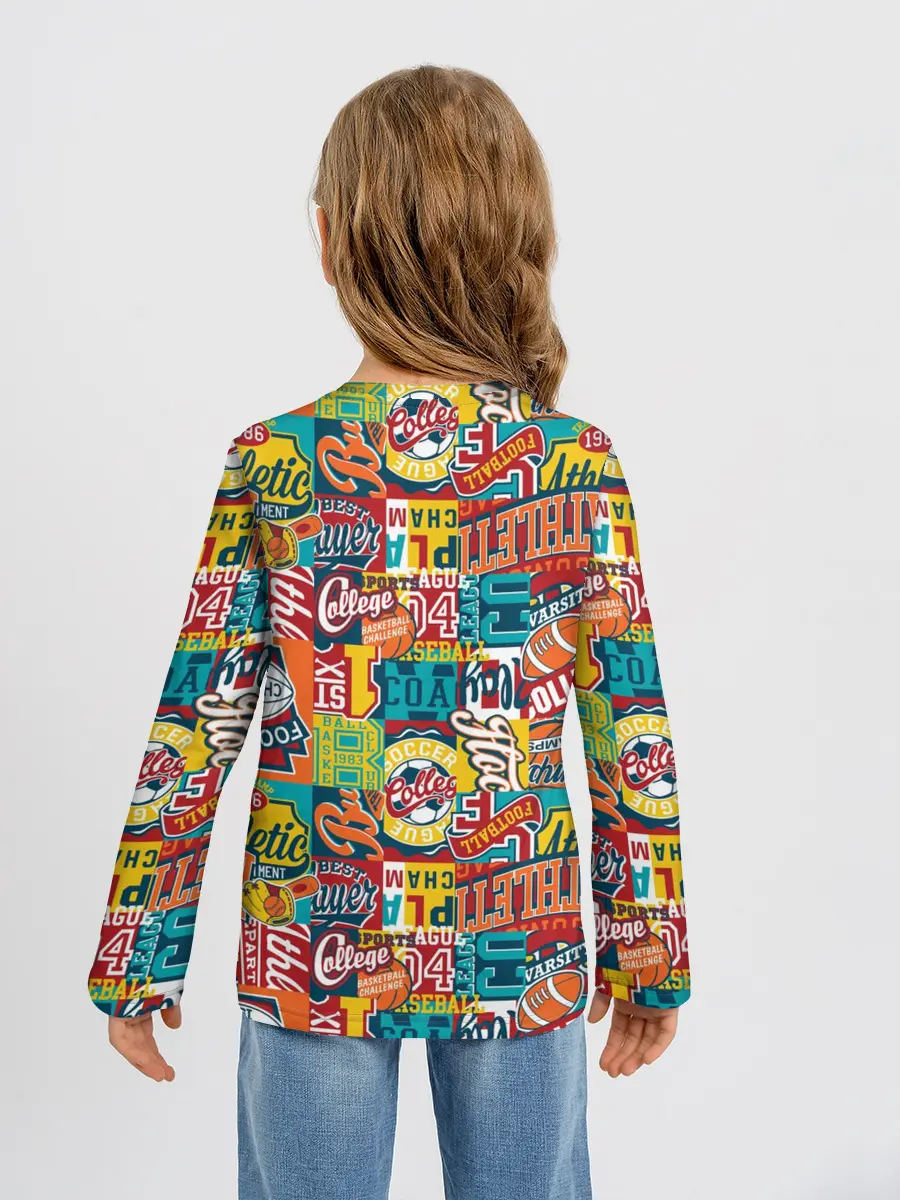 Детский лонгслив / Спортсмен