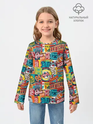 Детский лонгслив / Спортсмен