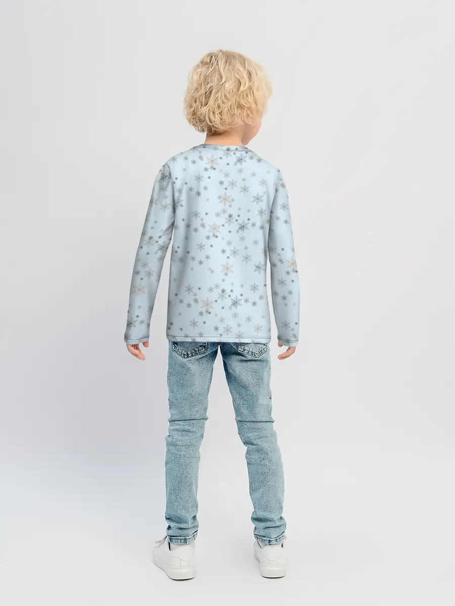 Детский лонгслив / Рождественская метель
