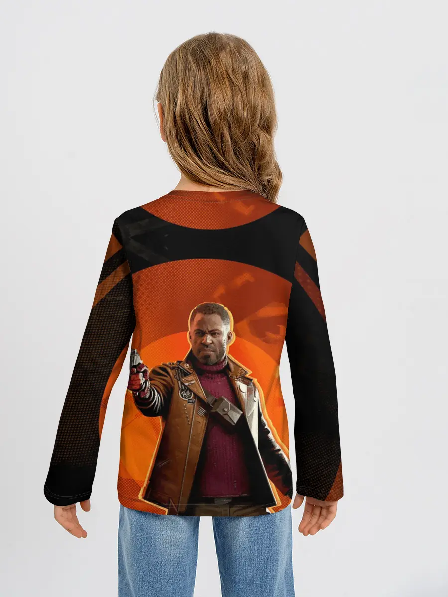 Детский лонгслив / Кольт на фоне Джулианны