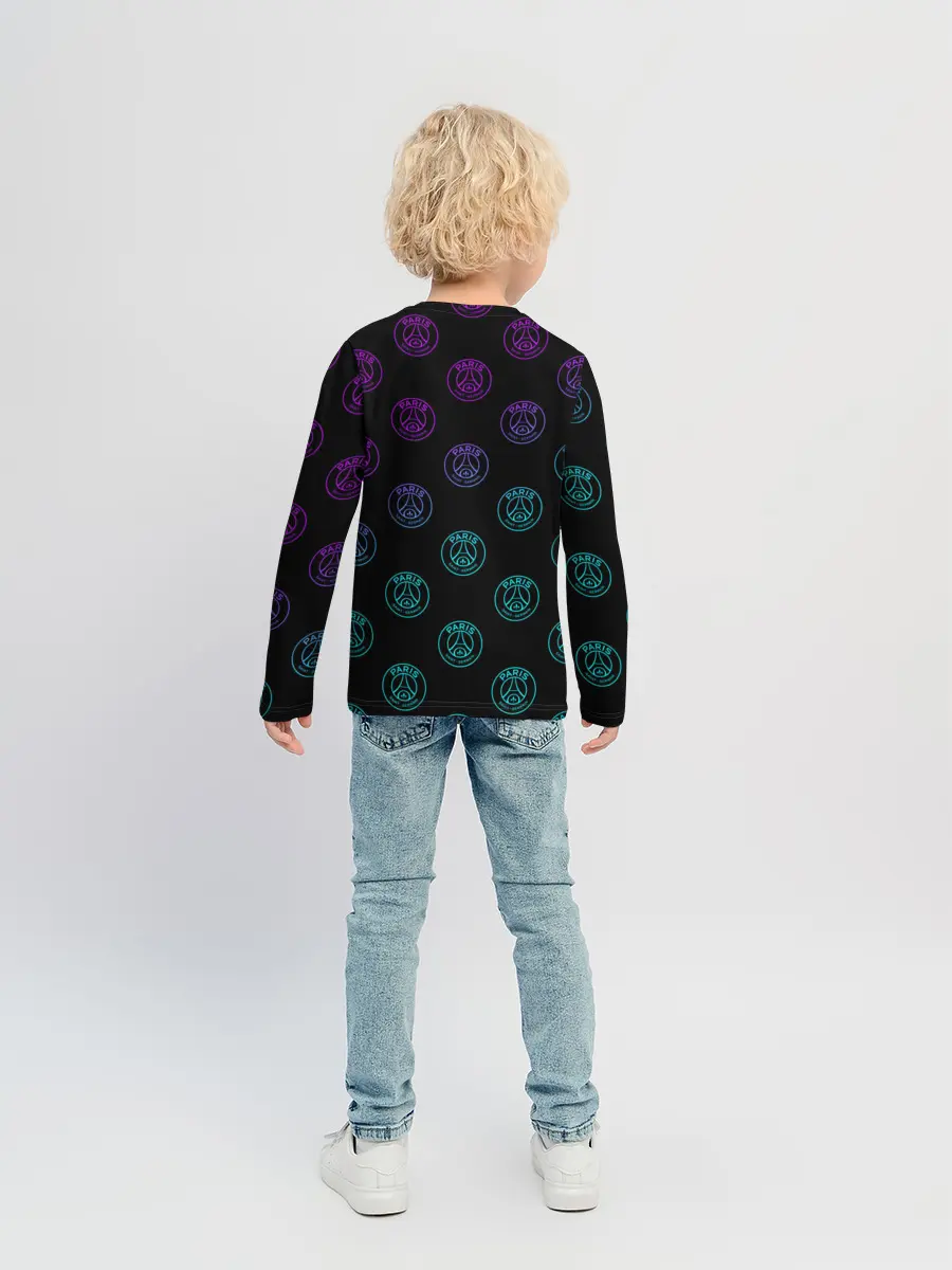 Детский лонгслив / PSG NEON | ПСЖ НЕОН