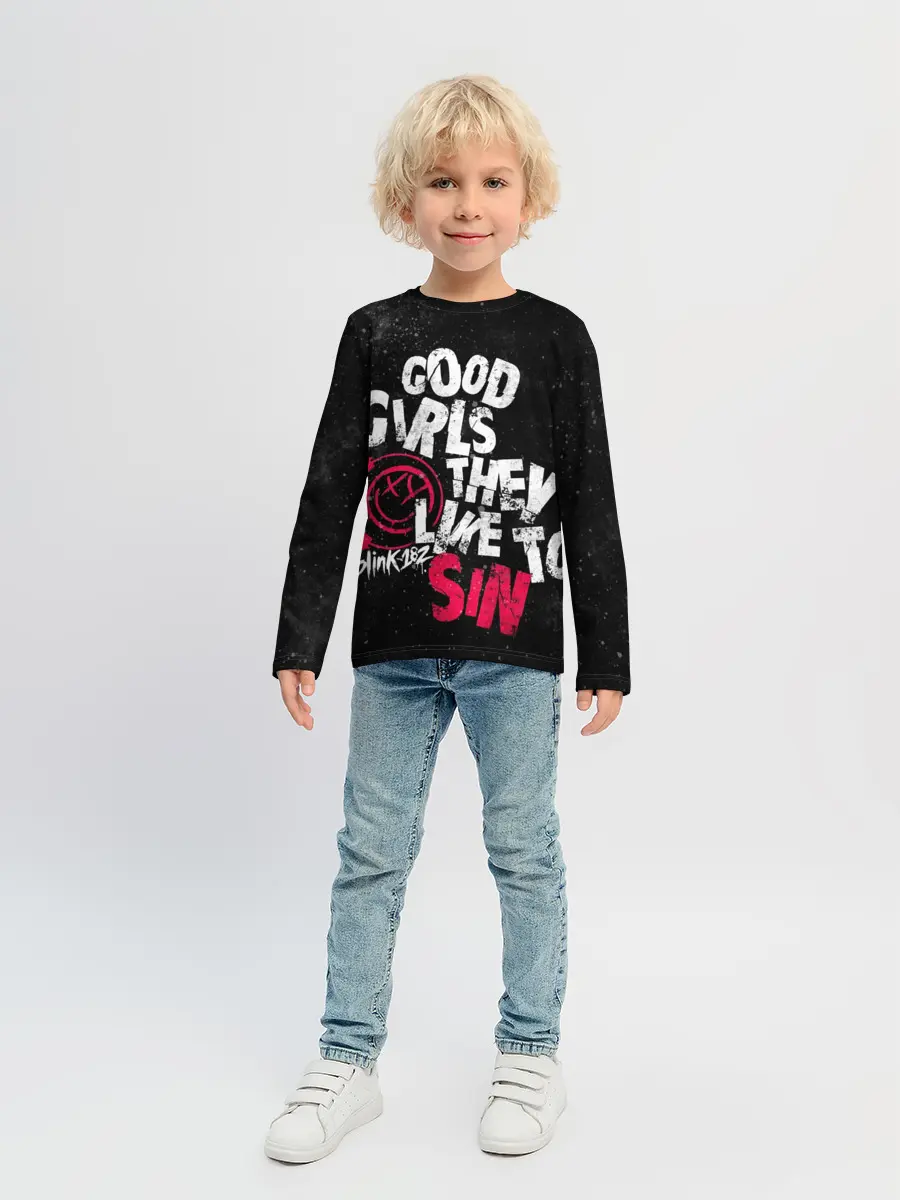 Детский лонгслив / Blink 182, Good Girl