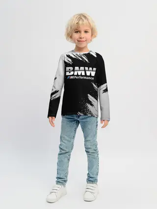Детский лонгслив / БМВ РАЗРЕЗАННОЕ ЛОГО