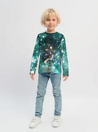 Детский лонгслив / Сяо | Геншин Импакт