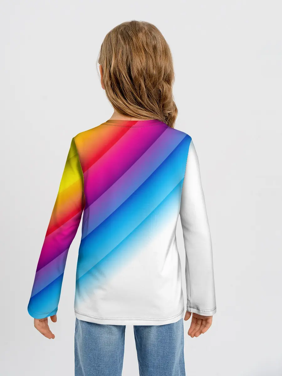 Детский лонгслив / РАДУЖНЫЕ ПОЛОСЫ | RAINBOW