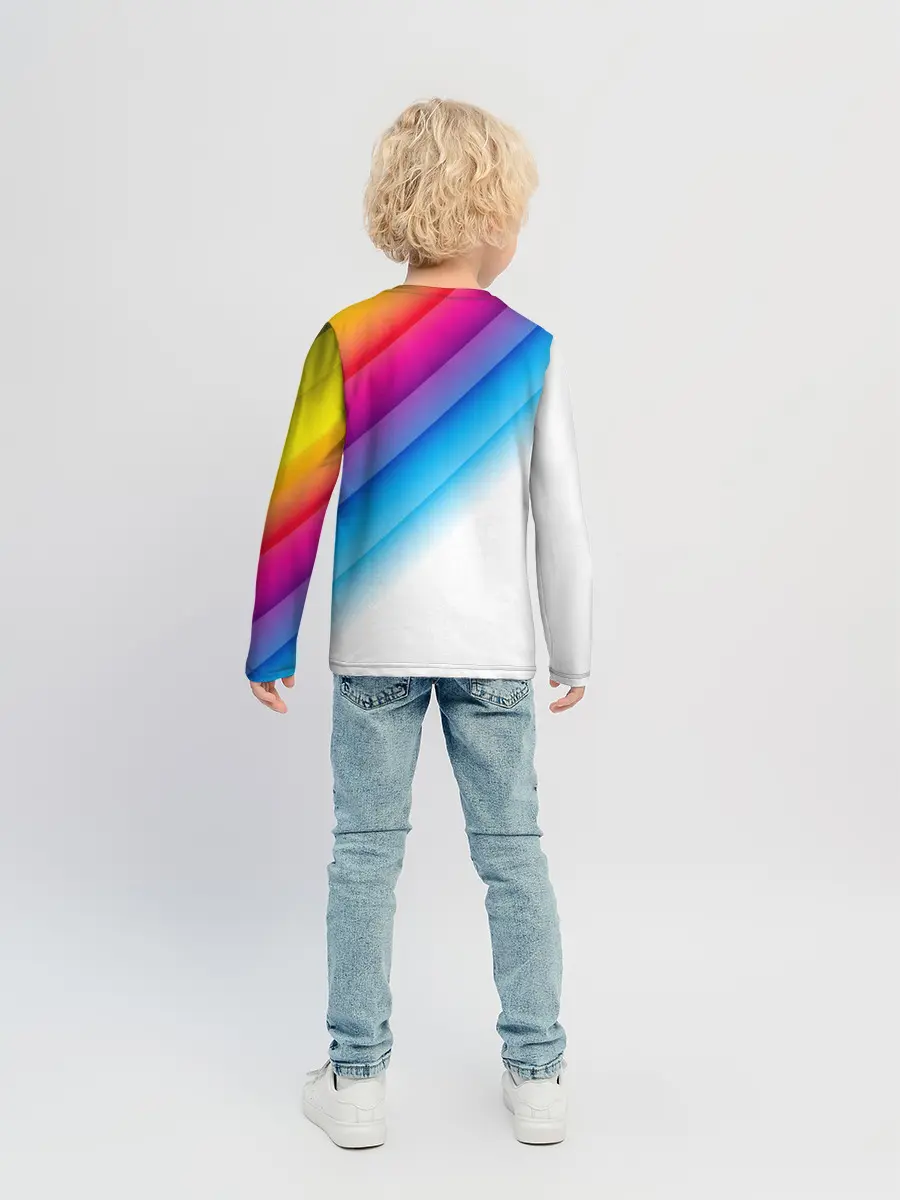 Детский лонгслив / РАДУЖНЫЕ ПОЛОСЫ | RAINBOW