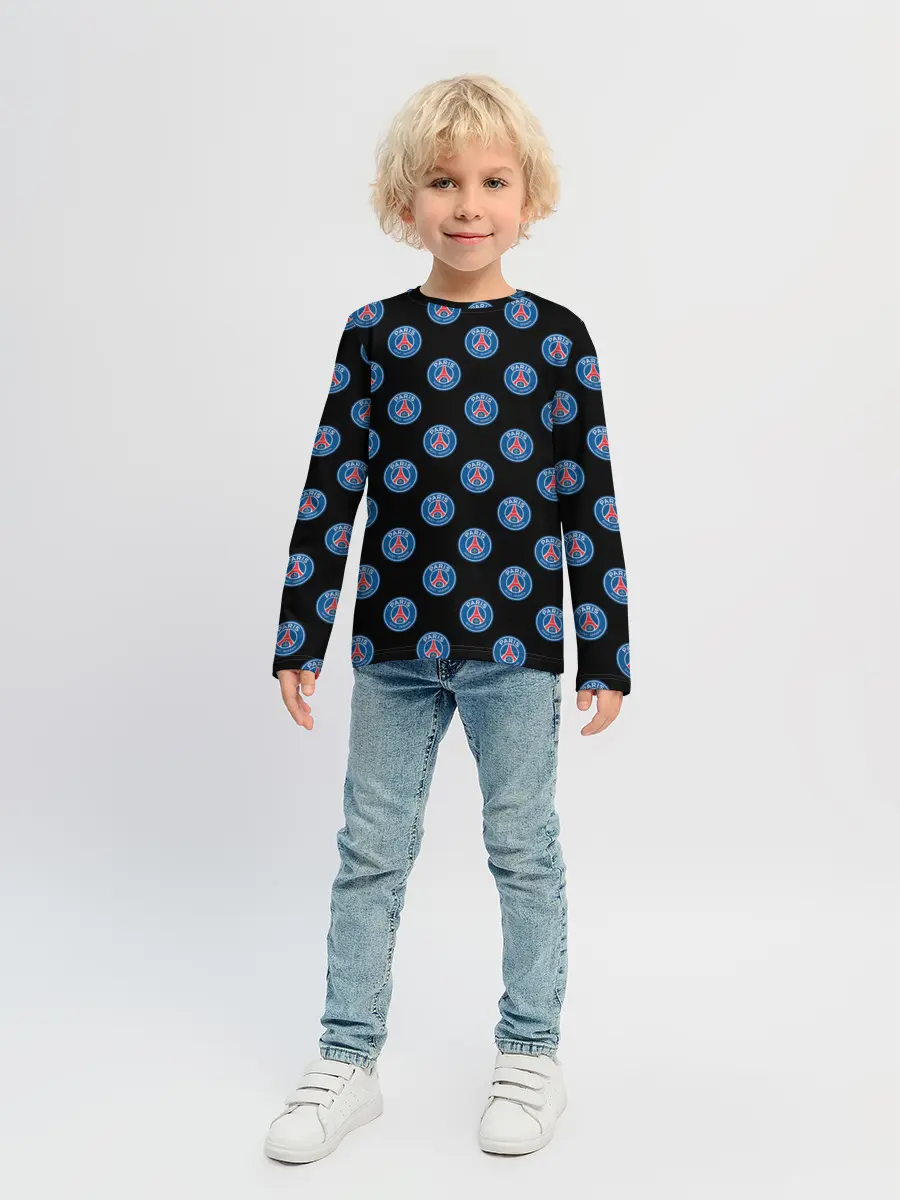 Детский лонгслив / ПСЖ ПАТТЕРН | PSG PATTERN