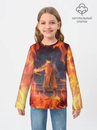 Детский лонгслив / Warrior | Sekiro shadows die twice