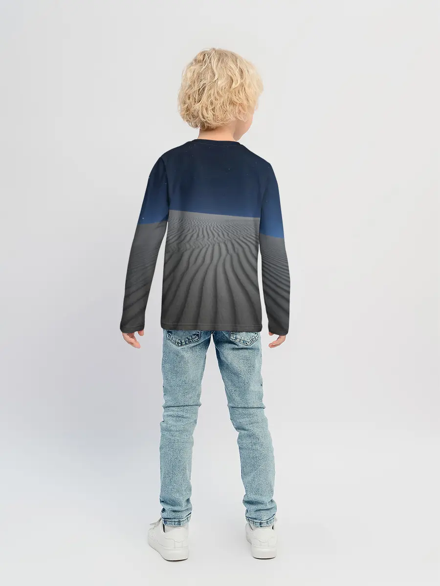 Детский лонгслив / Пустыня дюна песок ночь