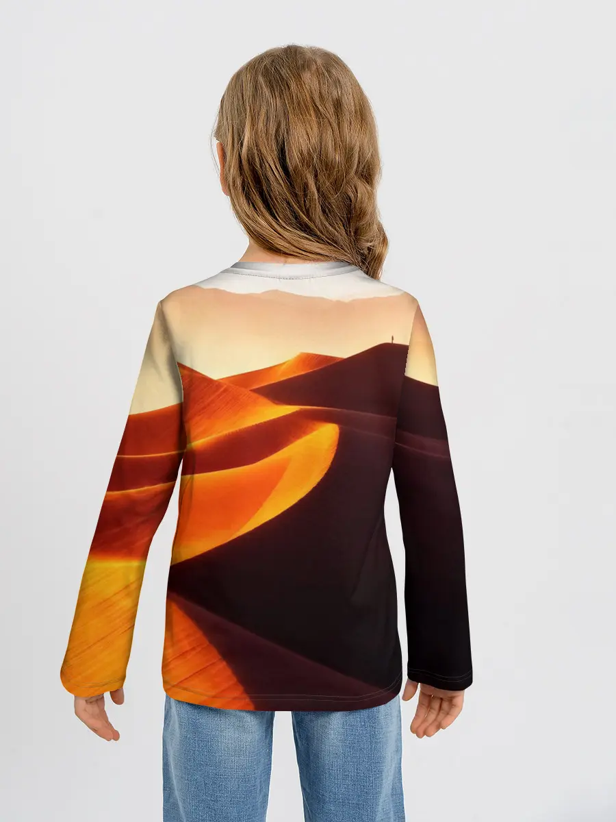 Детский лонгслив / Пустыня дюна барханы