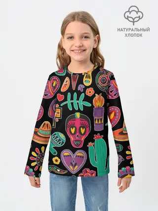 Детский лонгслив / Весёлый Хэллоуин