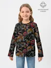 Детский лонгслив / Цветочный модный узор