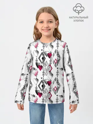 Детский лонгслив / Абстрактный современный узор