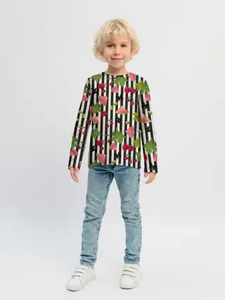 Детский лонгслив / Ягодно-арбузный микс