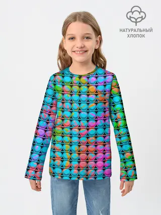 Детский лонгслив / POP IT | Взрыв Красок