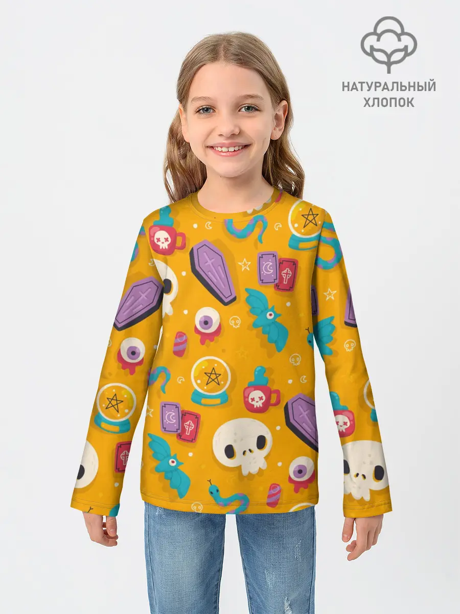Детский лонгслив / Весенний Хэллоуин