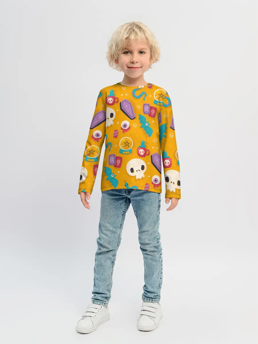 Детский лонгслив / Весенний Хэллоуин