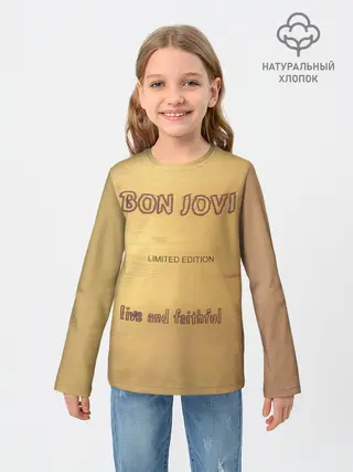 Детский лонгслив / Live and Faithful - Bon Jovi