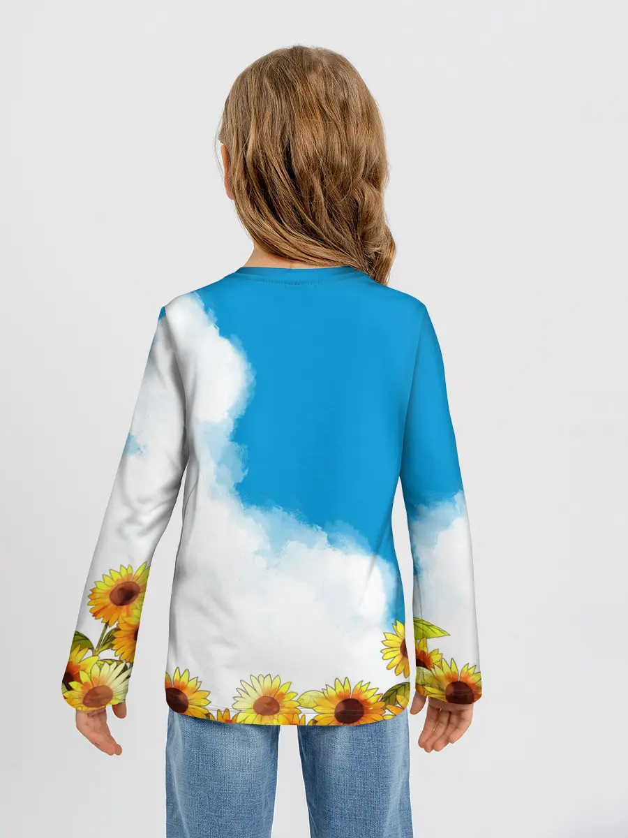 Детский лонгслив / Саю и Подсолнухи
