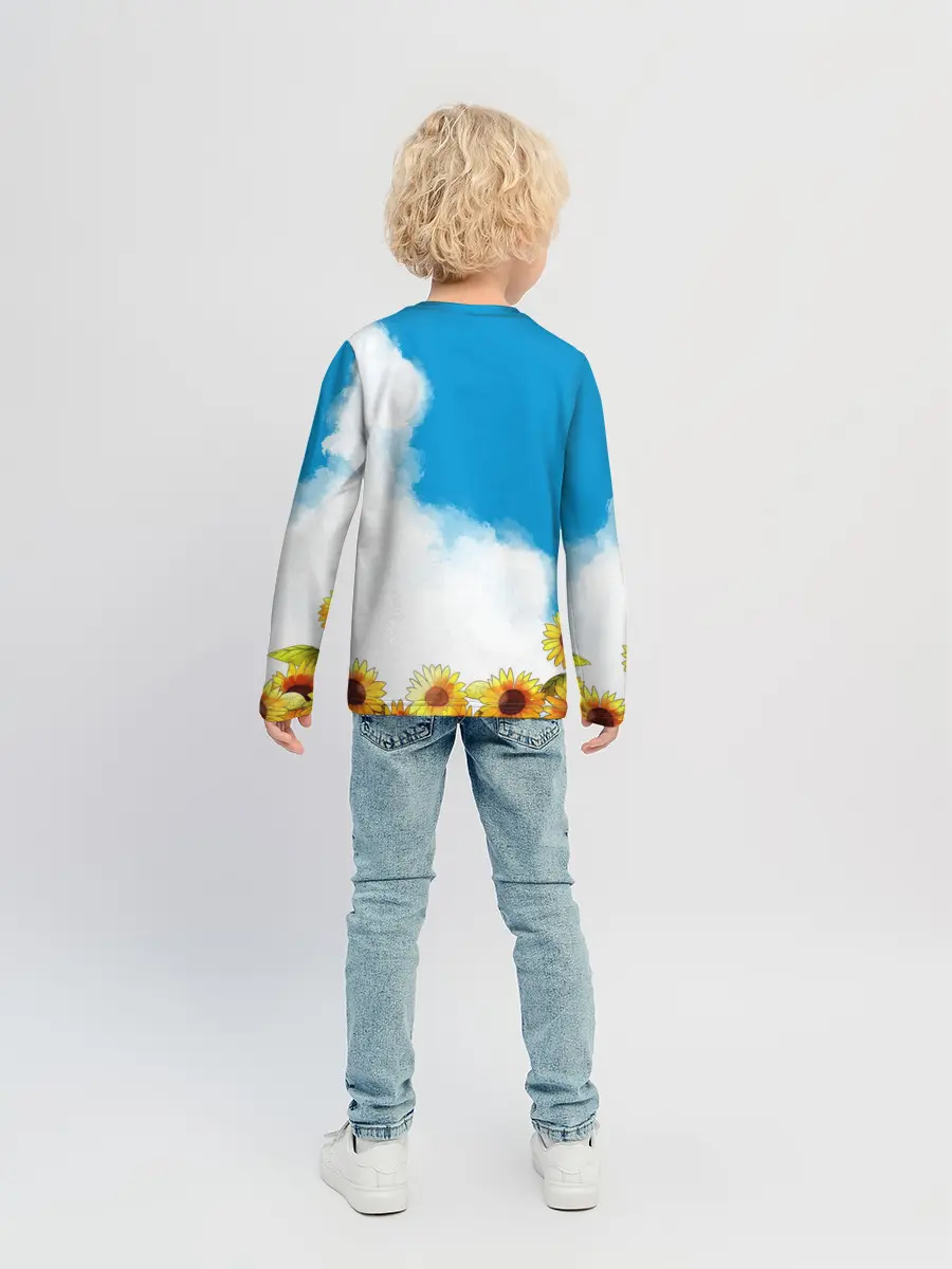 Детский лонгслив / Саю и Подсолнухи