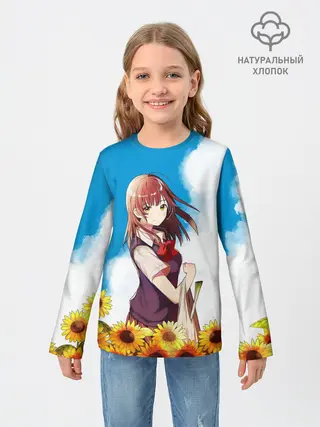 Детский лонгслив / Саю и Подсолнухи