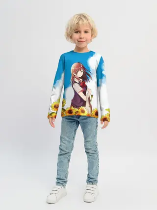 Детский лонгслив / Саю и Подсолнухи