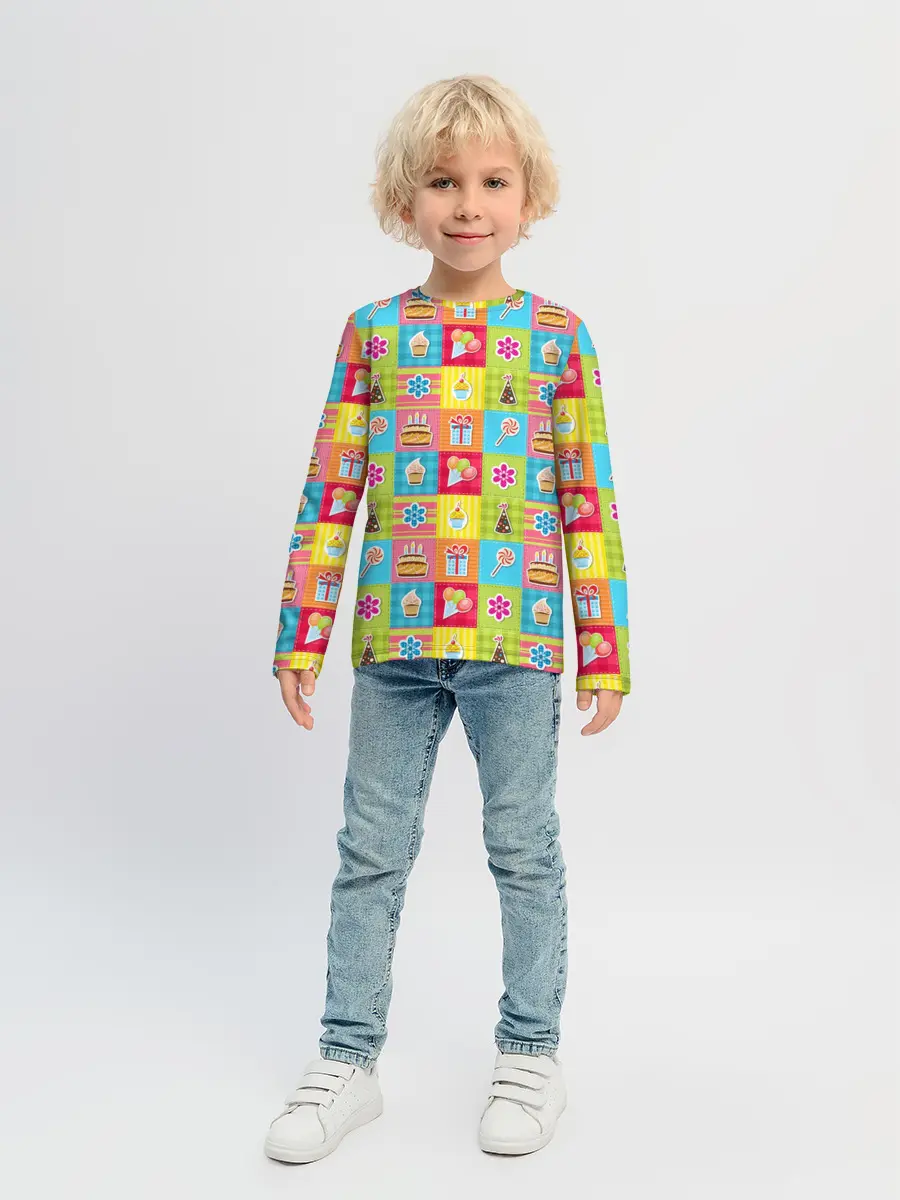 Детский лонгслив / День Рождения